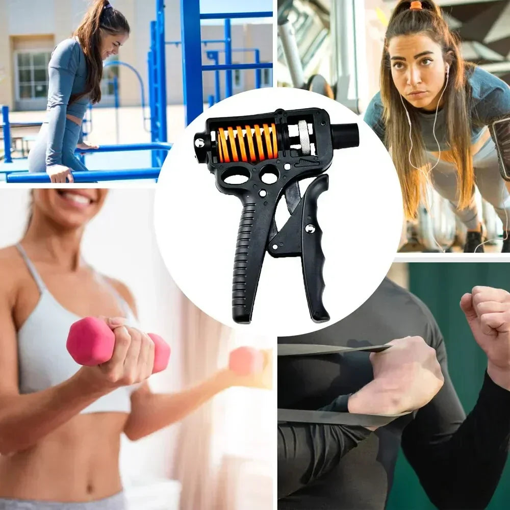 Pince de musculation réglable de 5 à 165 kg – extenseur de doigts pour l’entraînement du bras, du poignet et de l’avant-bras
