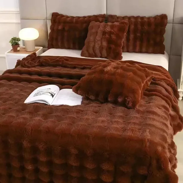 Plaid en peluche - luxe d’hiver et super doux
