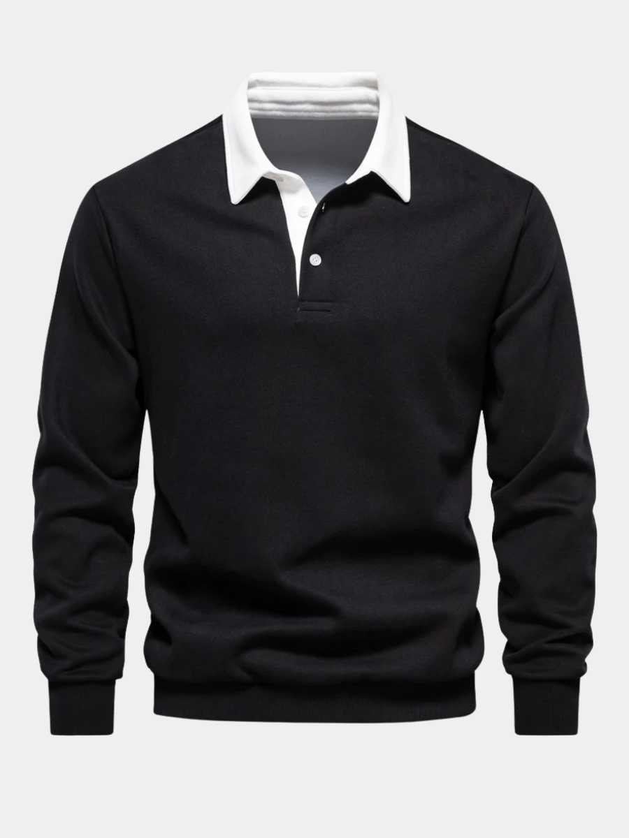 Polo de rugby à manches longues homme