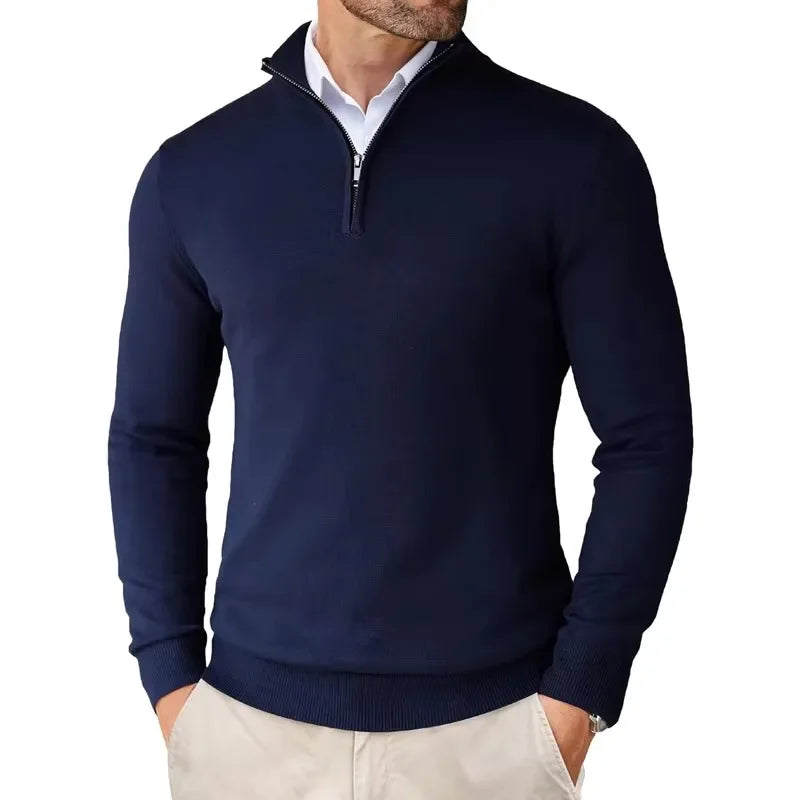 Pull 1/4 zip pour homme