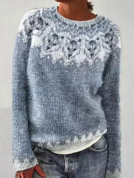 Pull à motif Fair Isle pour femme