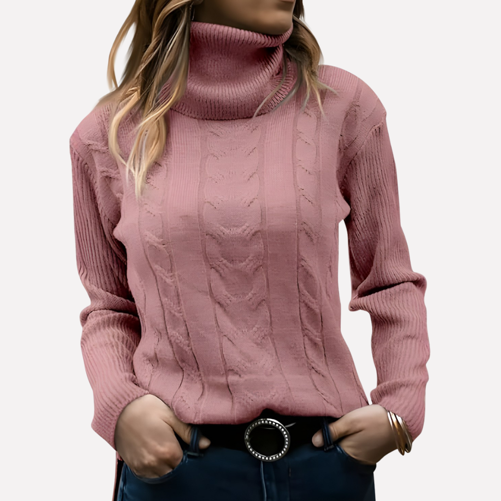 Pull col roulé femme – style décontracté au quotidien