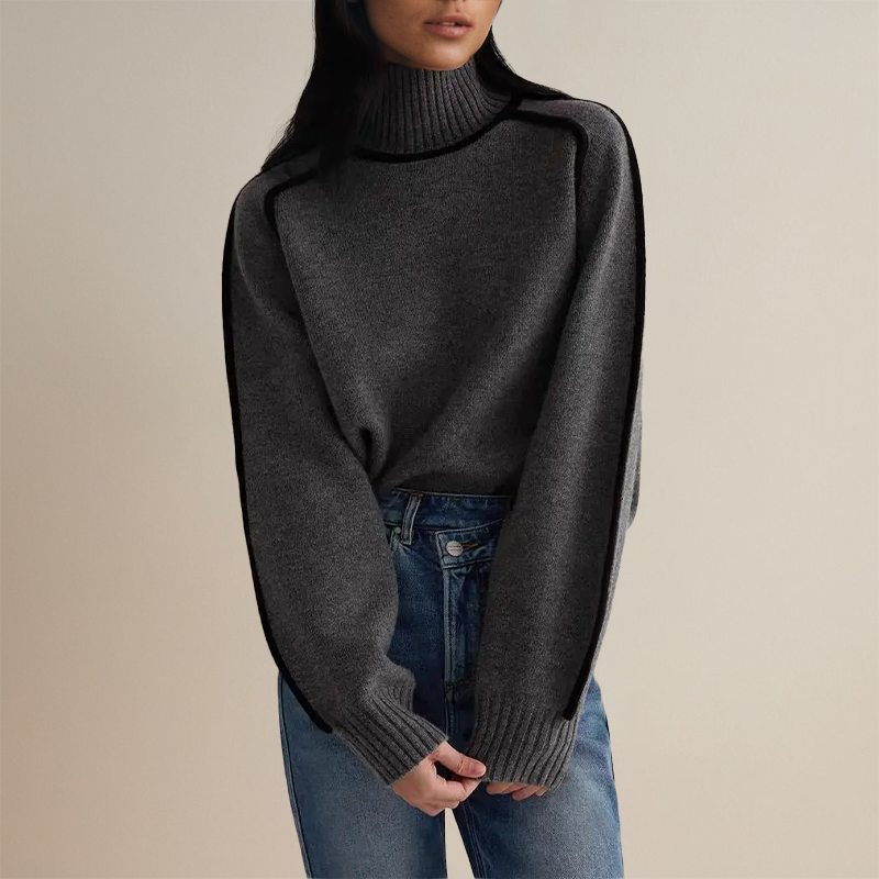 Pull d’hiver à col roulé pour femme