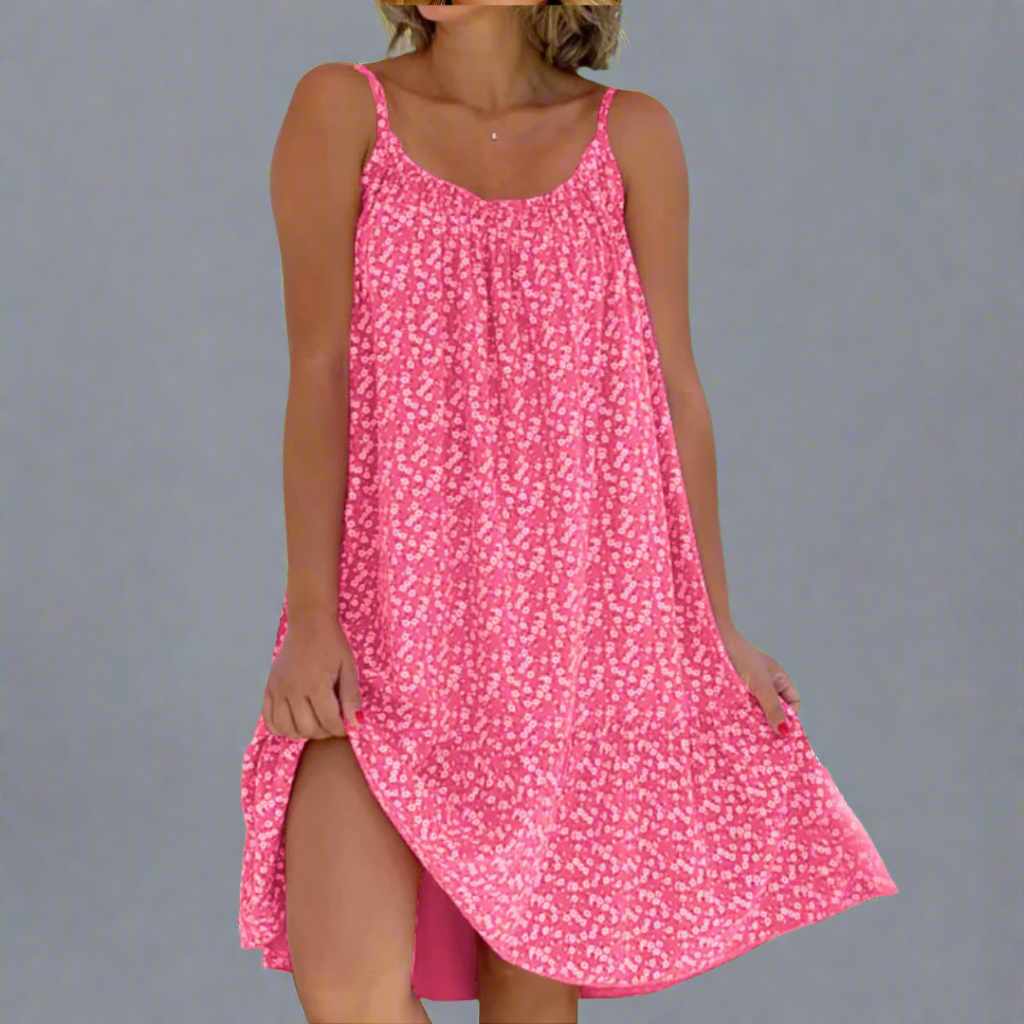 Robe à bretelles fleurie pour l'été