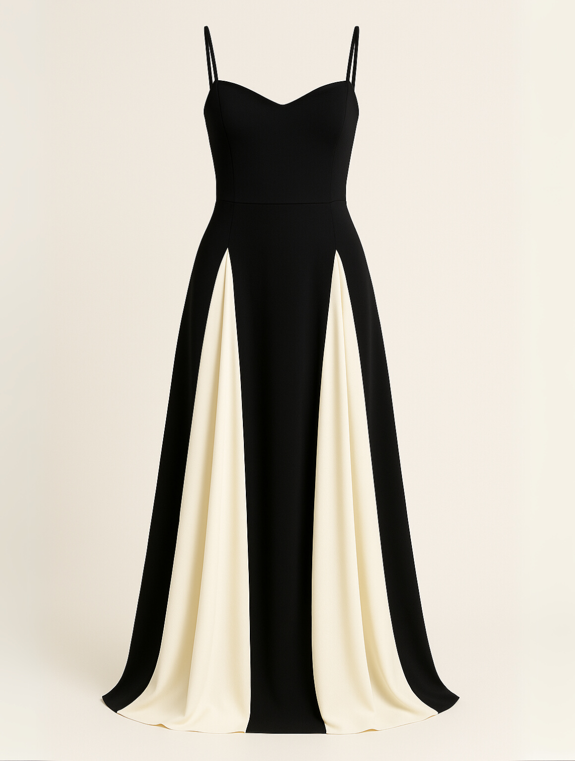 Robe Portofino élégante à panneaux contrastés
