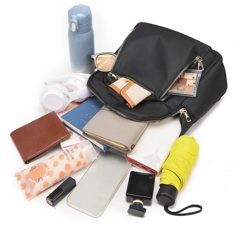 Sac à dos de voyage en similicuir PU élégant pour femme