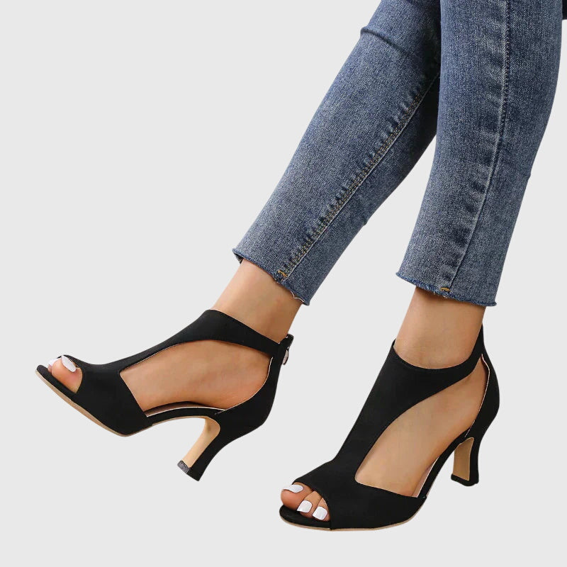 Sandales à talons orthopédiques à bride à la cheville femme