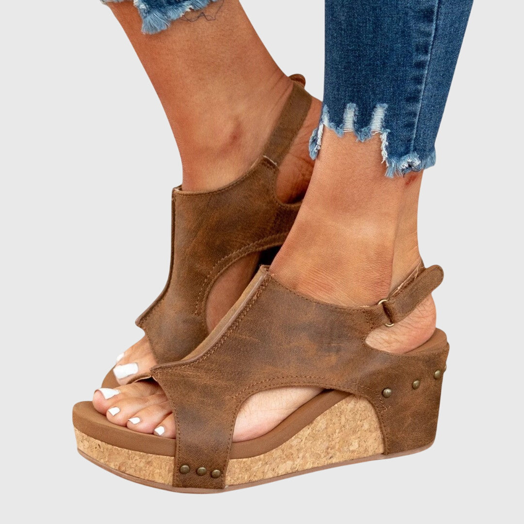 Sandales orthopédiques à bout ouvert pour femme