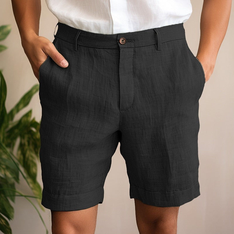 Short chino coupe tailleur pour homme