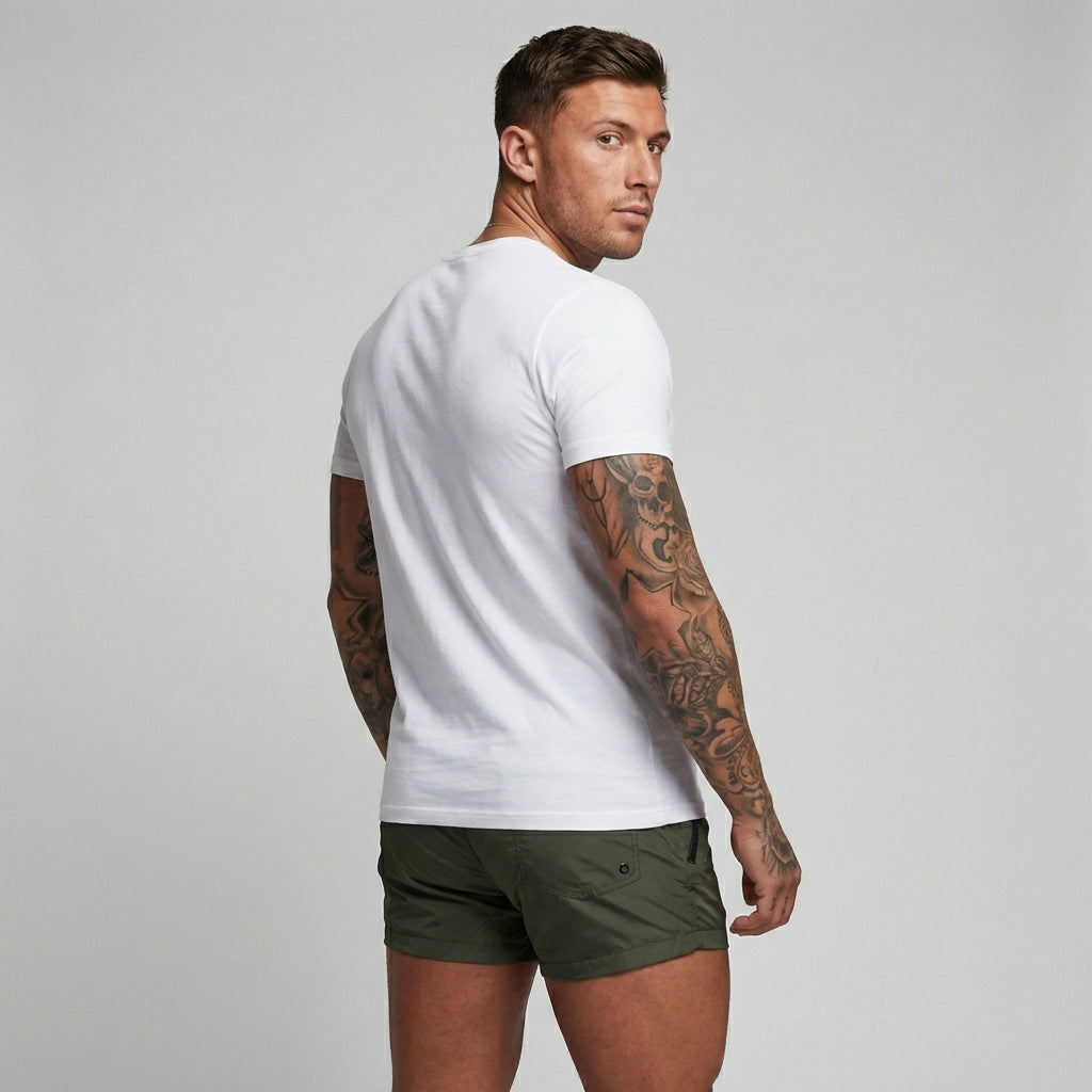 Short de bain pour homme avec poches zippées