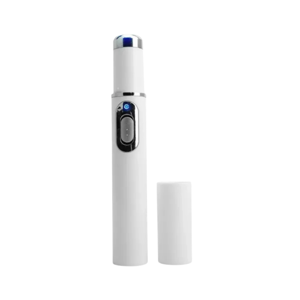Stylo laser bleu pour un teint plus uniforme