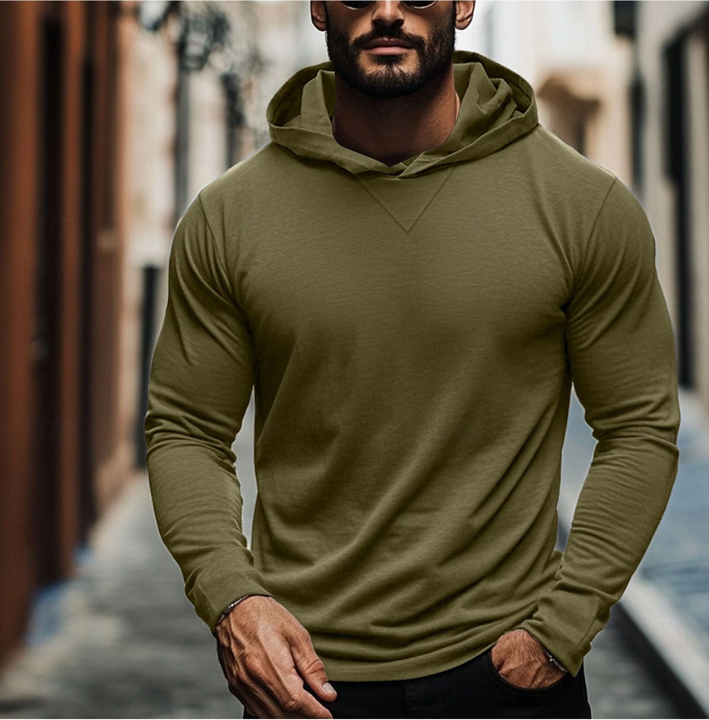 Sweat à capuche à enfiler pour homme