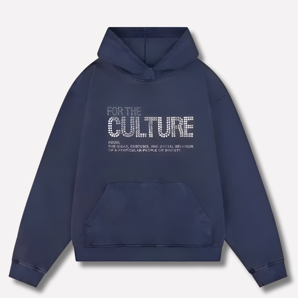 Sweat à capuche avec imprimé For The Culture