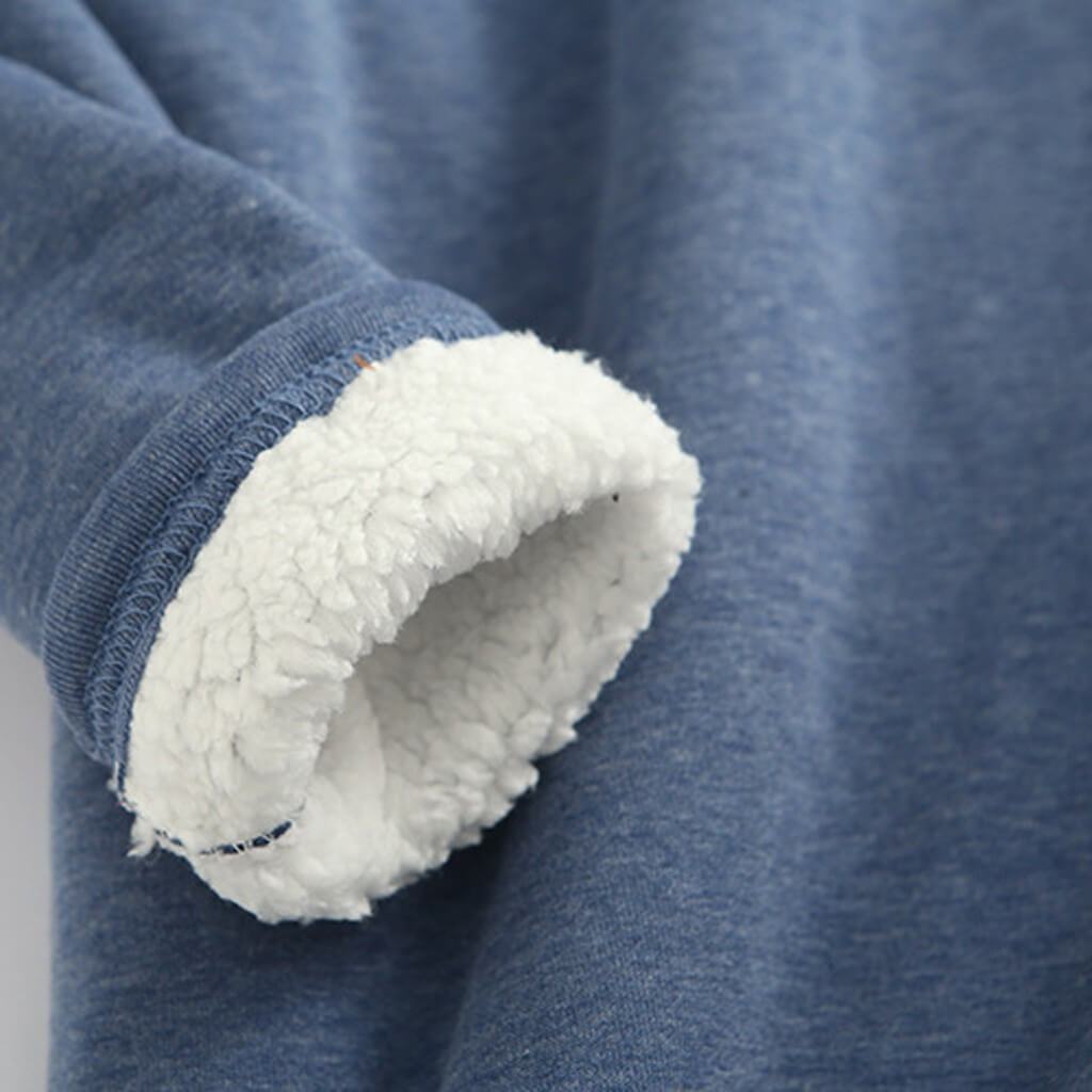 Sweat-shirts douillets doublés en polaire pour femmes