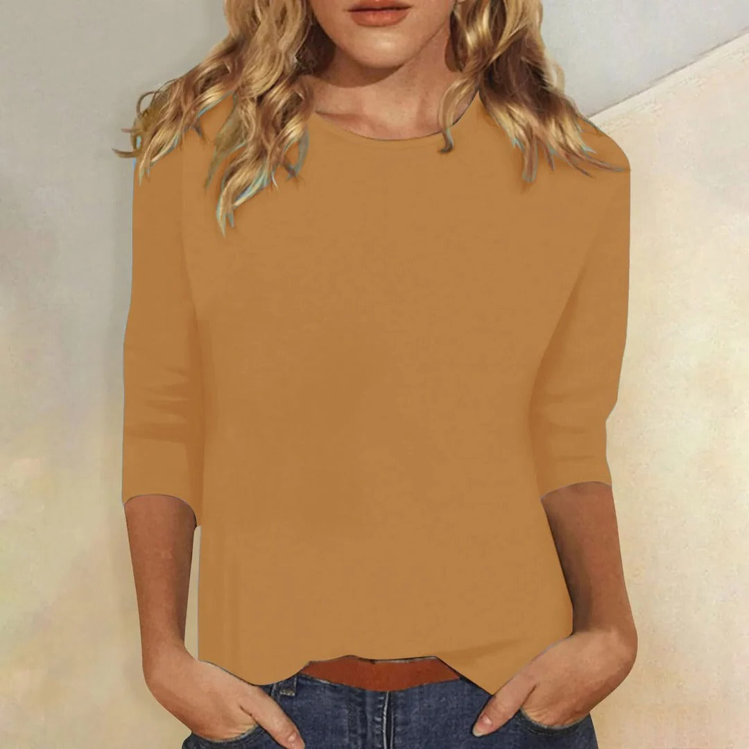 T-shirt femme à manches 3/4