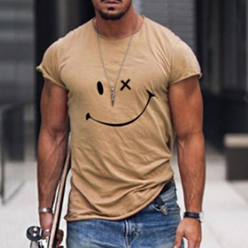T-shirt homme à motif smiley