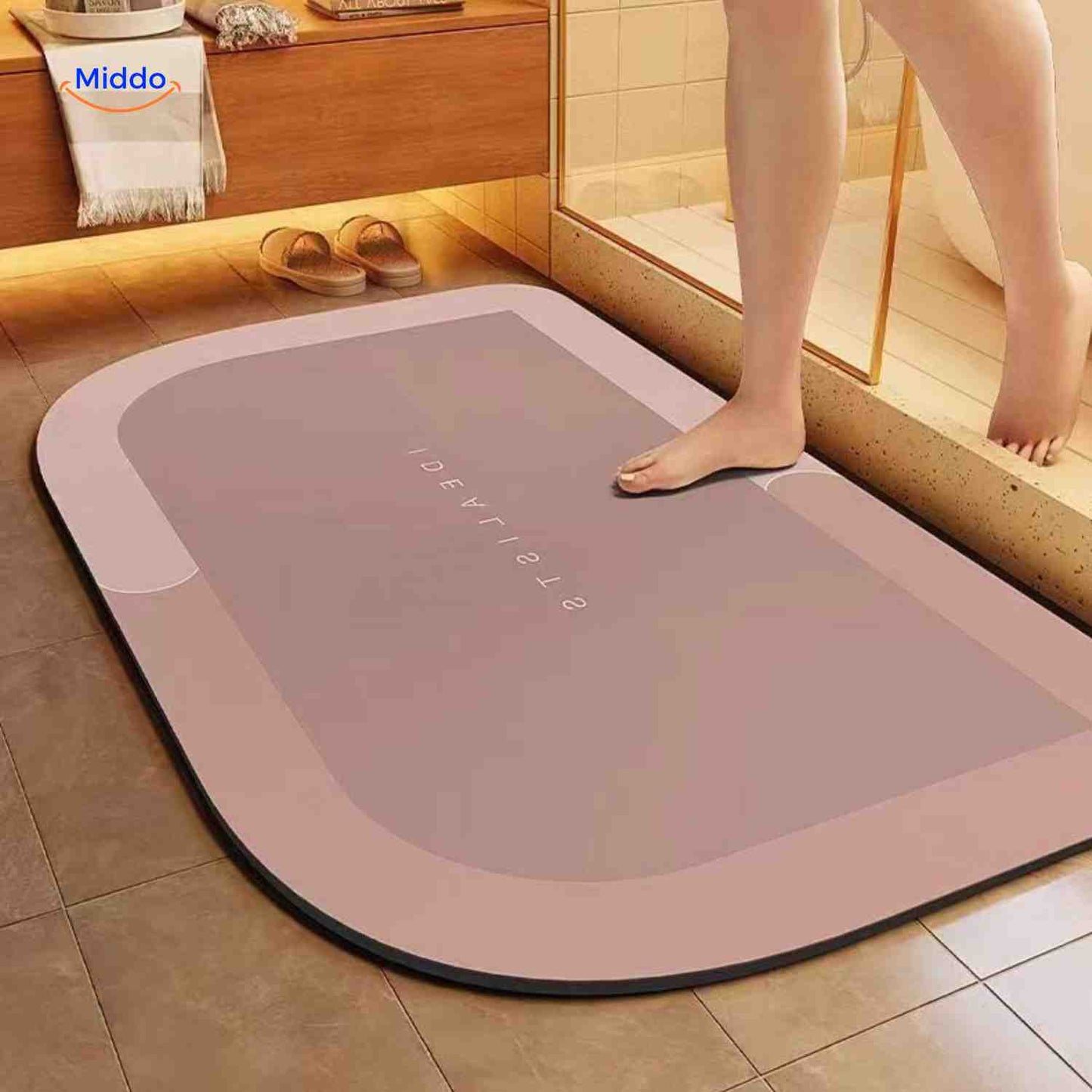 Tapis de bain | à séchage rapide, antidérapant et absorbant l’eau