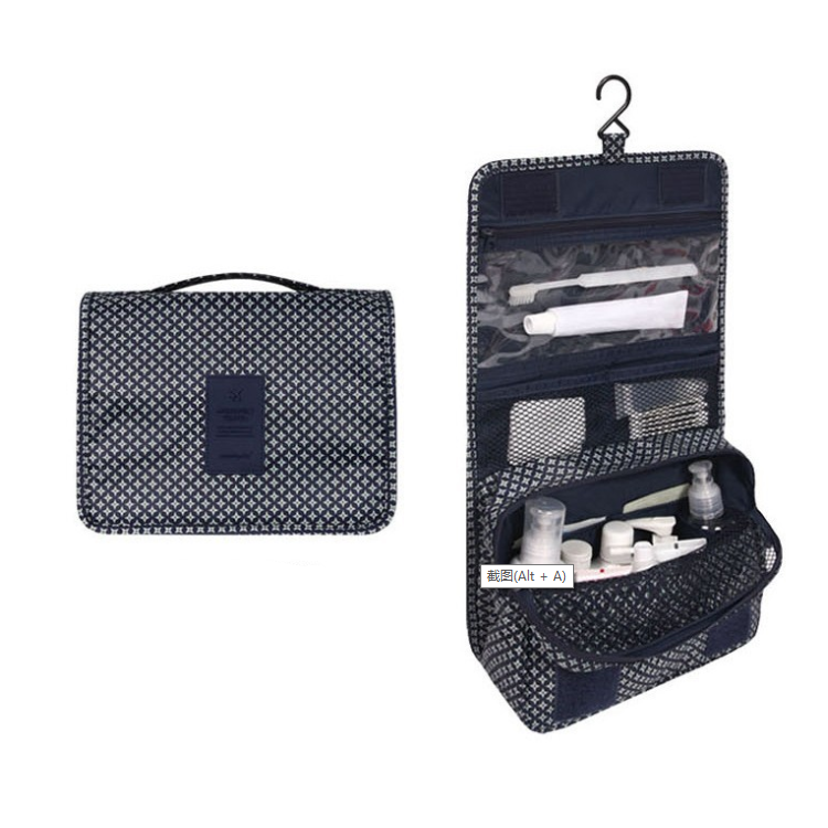 Trousse de toilette à suspendre: pliable, matelassée et imperméable