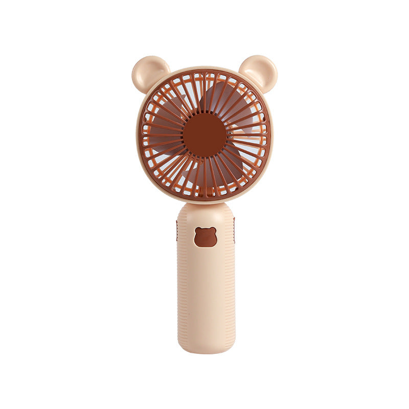 Ventilateur à main unisexe motif ourson mignon