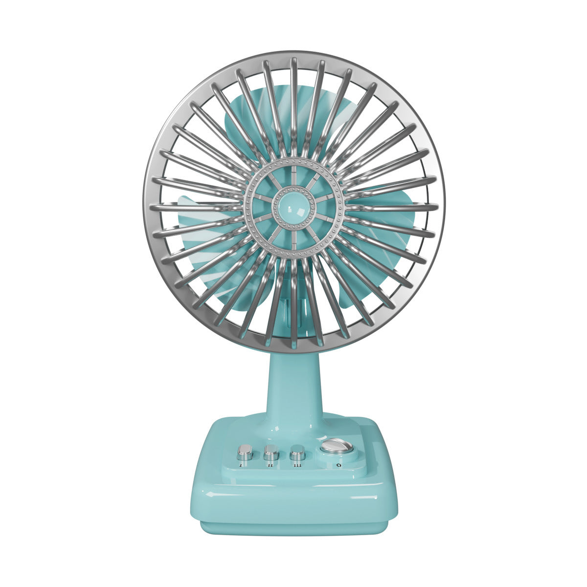 Ventilateur de table portatif unisexe au design rétro