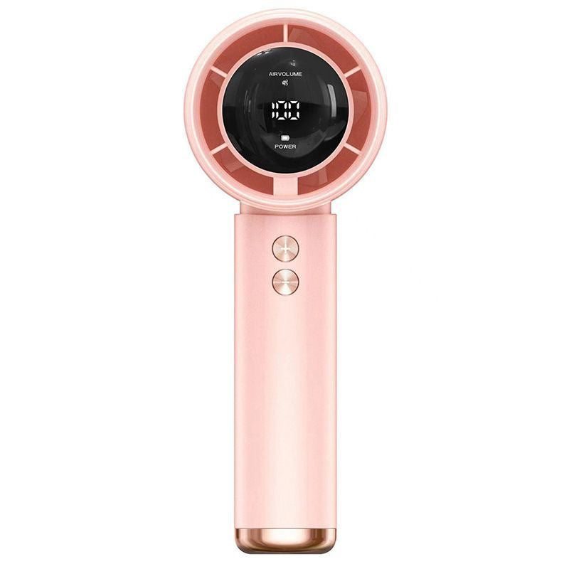 Ventilateur portable à main pour femmes avec écran LCD numérique