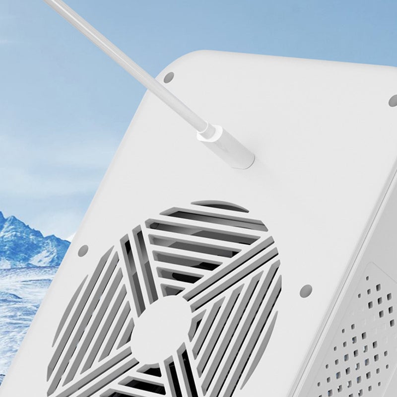 Ventilateur rafraîchissant portable 3-en-1 avec brumisation à 2 vitesses