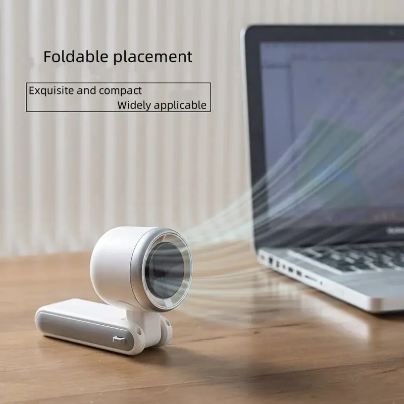 Ventilateur turbo à main pliable avec écran numérique