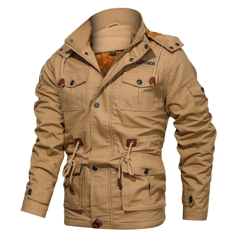 Veste cargo militaire pour homme