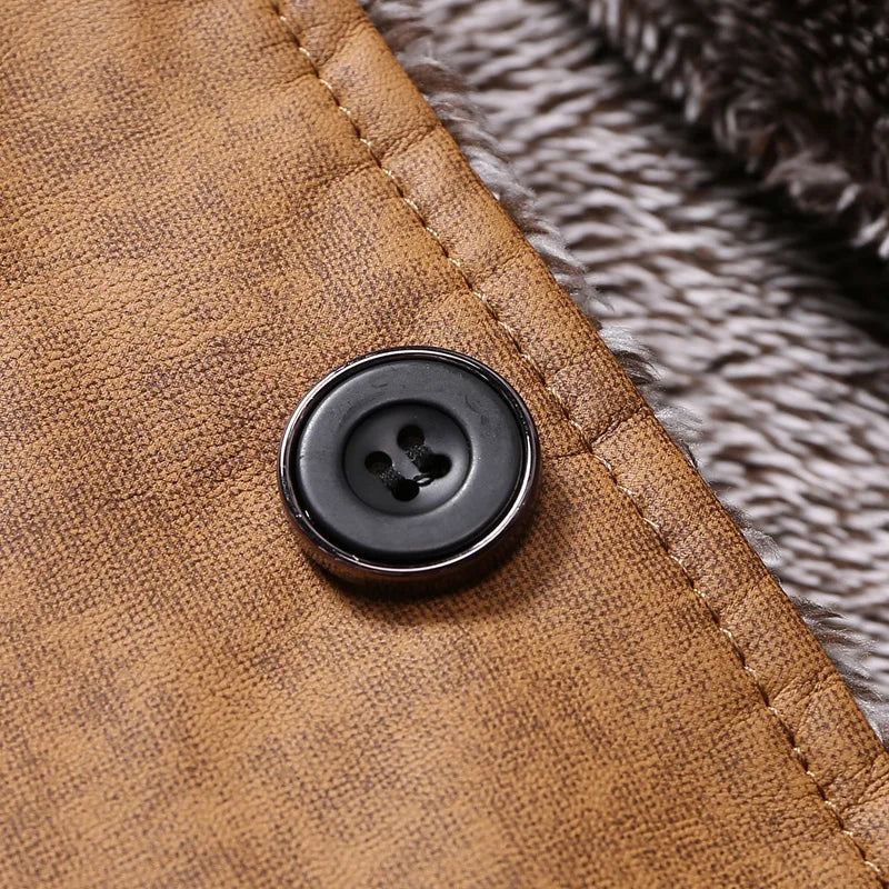 Veste décontractée à boutons pour homme