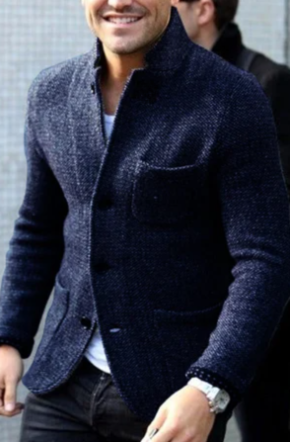 Veste décontractée boutonnée pour homme