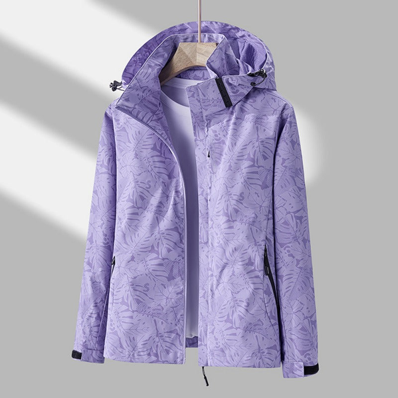 Veste imperméable et coupe-vent à capuche pour femme - élégante et légère