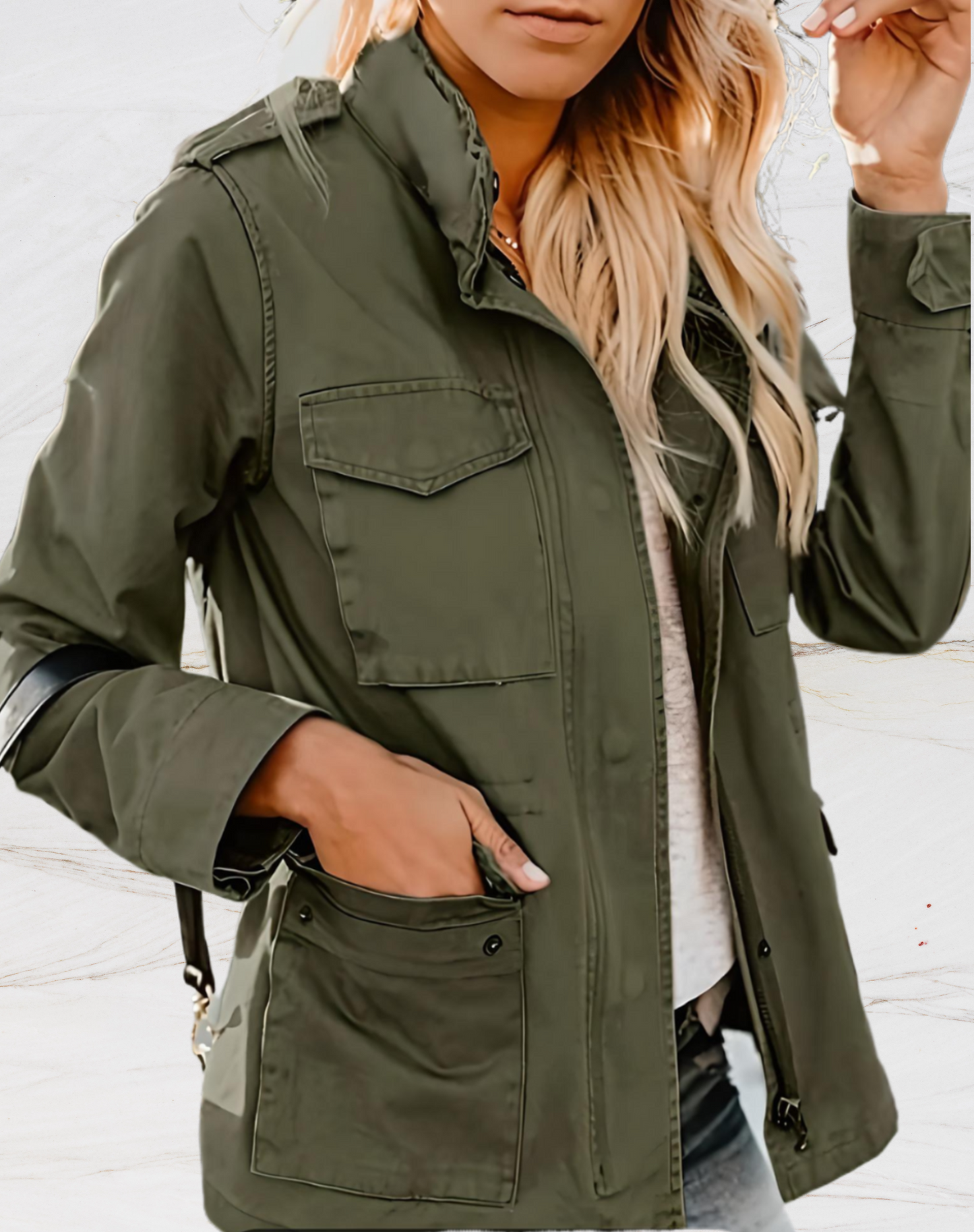 Veste militaire utilitaire pour femme