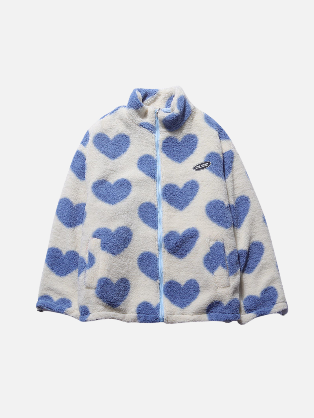 Veste réversible à motif cœur