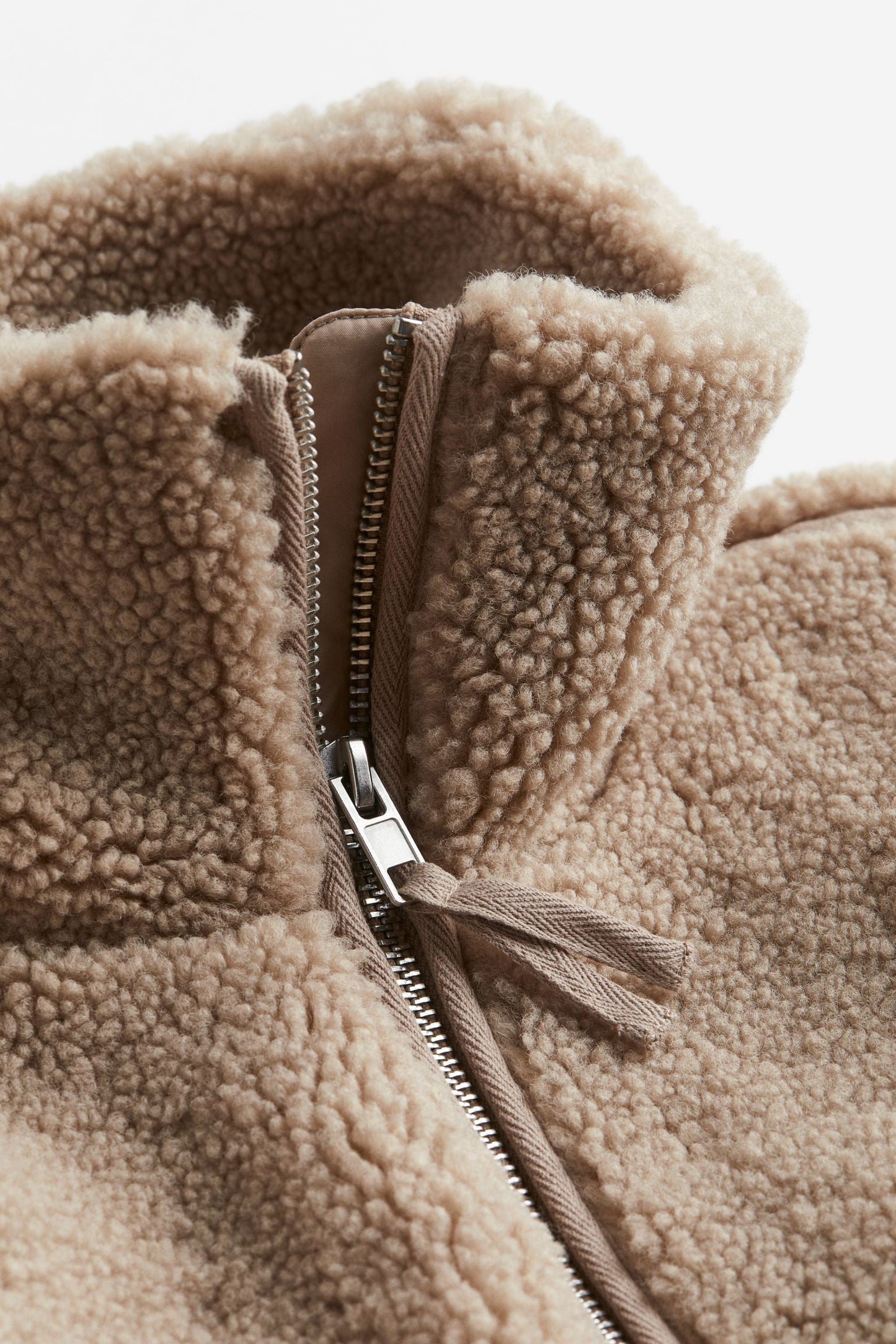 Veste teddy en sherpa d’hiver pour femme