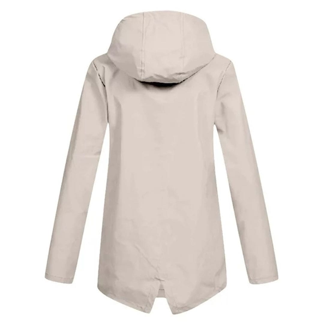 Anorak à capuche pour femme - manteau mi-long