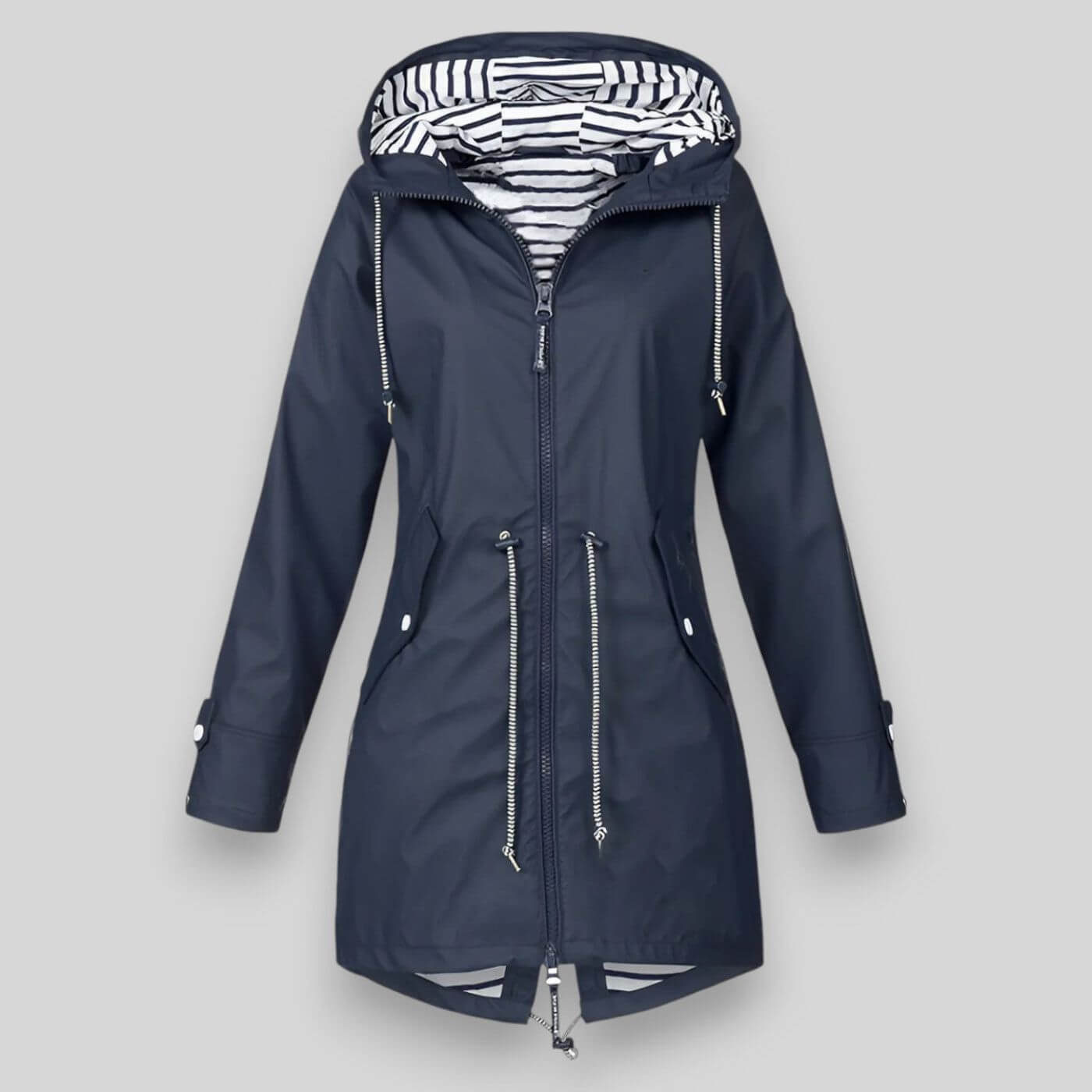 Anorak imperméable femme à capuche