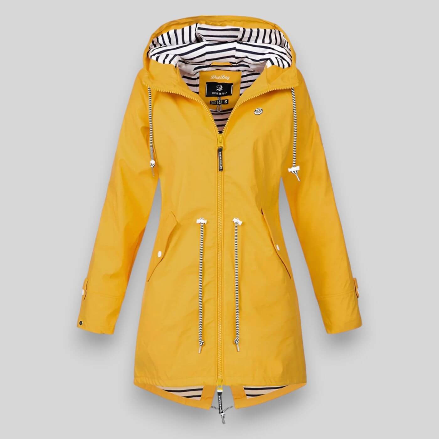 Anorak imperméable femme à capuche