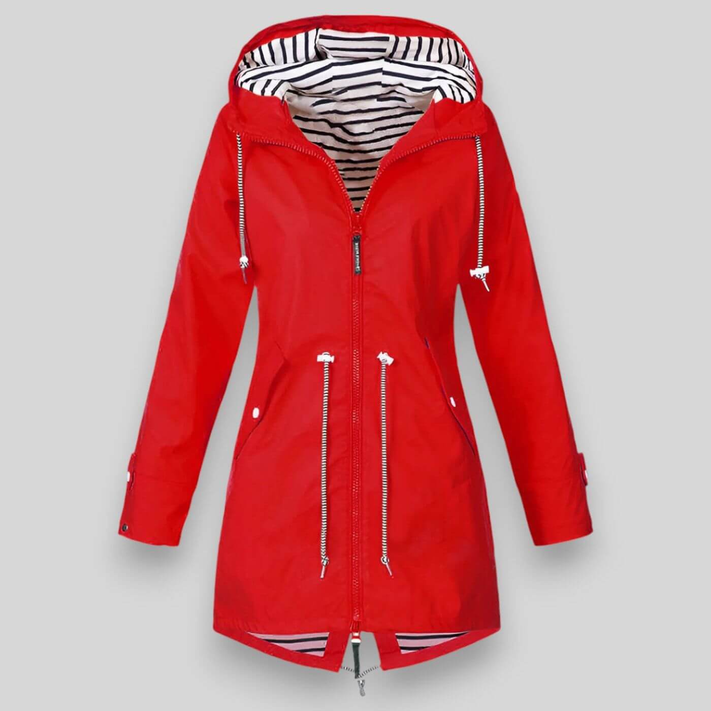 Anorak imperméable femme à capuche