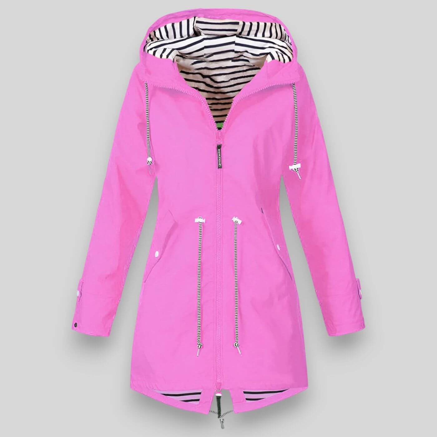 Anorak imperméable femme à capuche