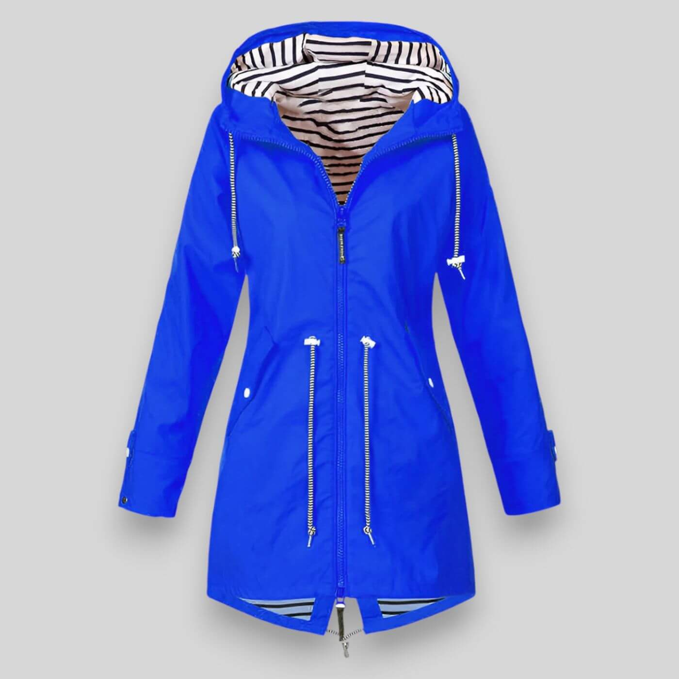 Anorak imperméable femme à capuche