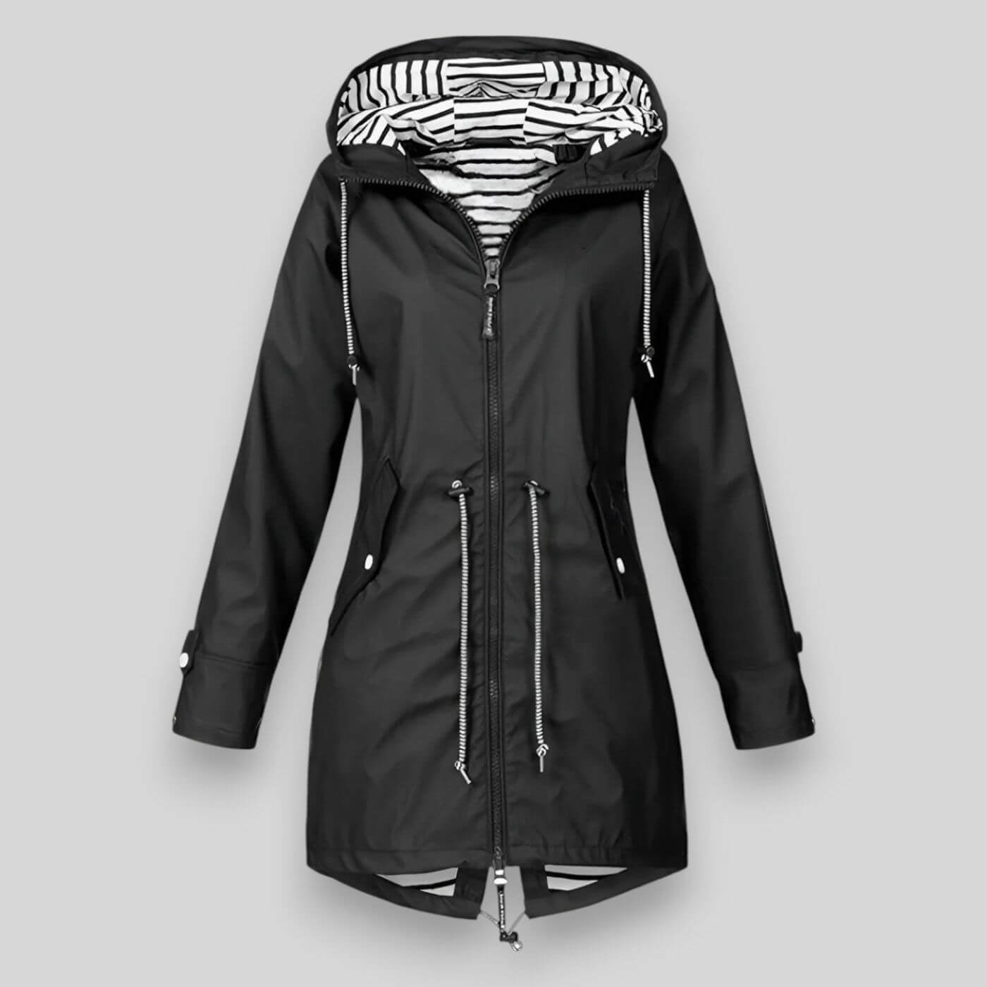Anorak imperméable femme à capuche