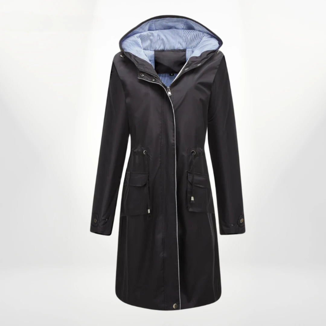 Anorak long à capuche femme
