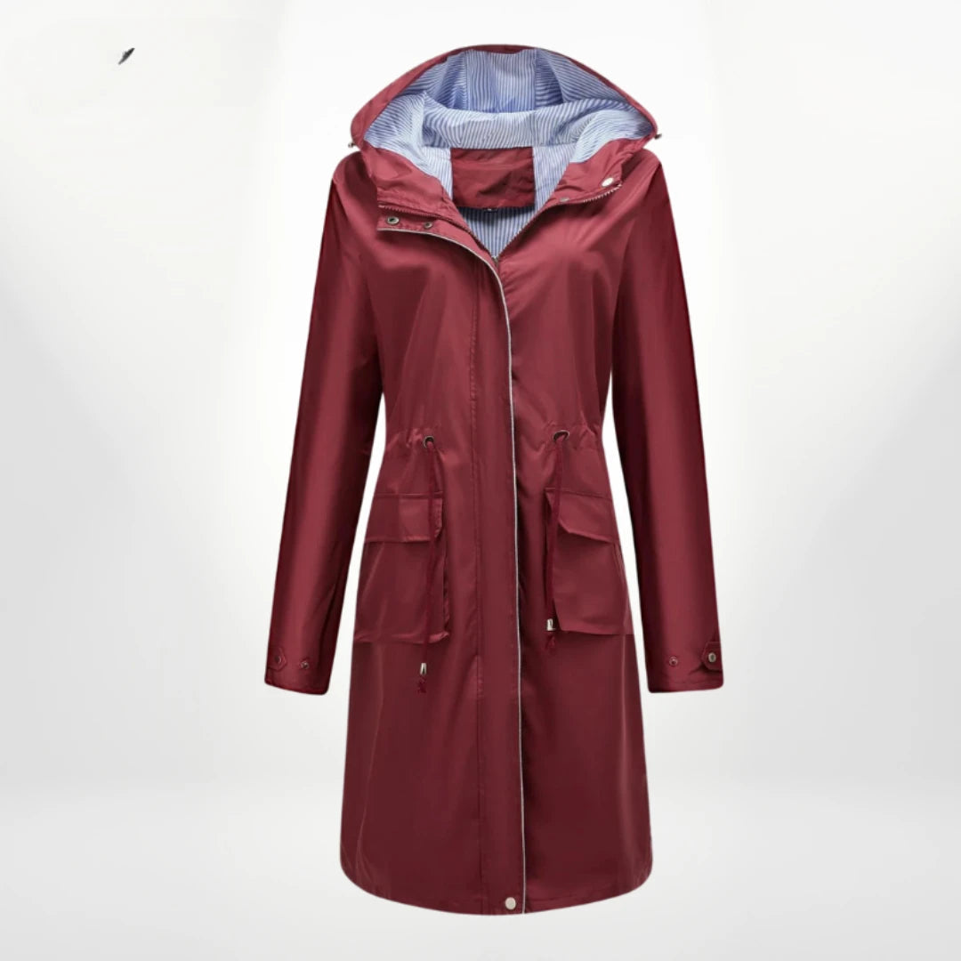 Anorak long à capuche femme