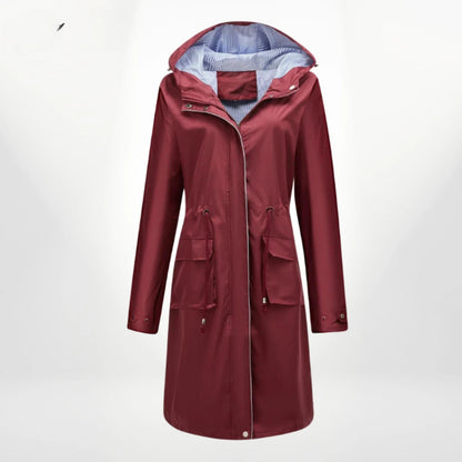 Anorak long à capuche femme