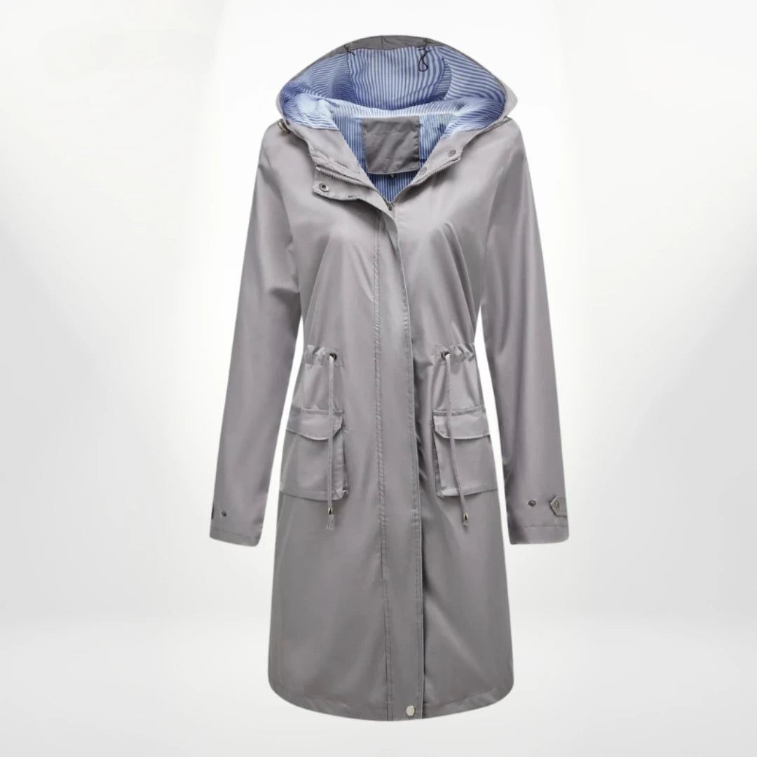 Anorak long à capuche femme