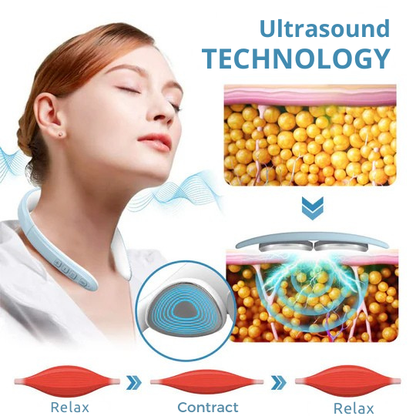 Appareil de massage cervical | drainage lymphatique par ultrasons | appareil de massage sans fil