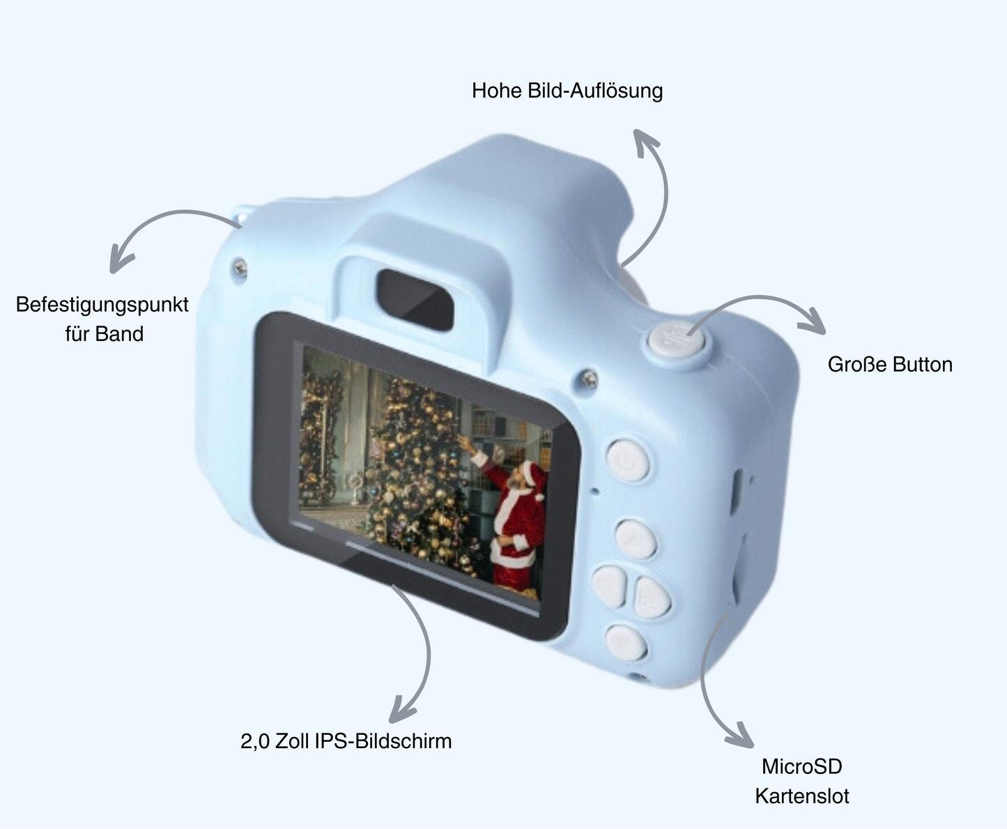 Appareil photo numérique pour enfants, robuste, jouet éducatif pour photos et vidéos