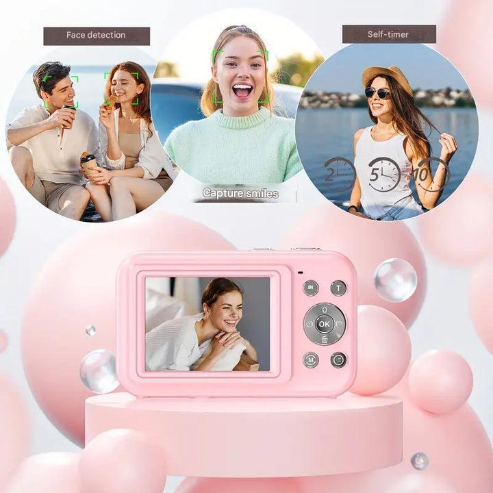 Appareil photo numérique vintage | moments au style rétro | utilisation en un clic