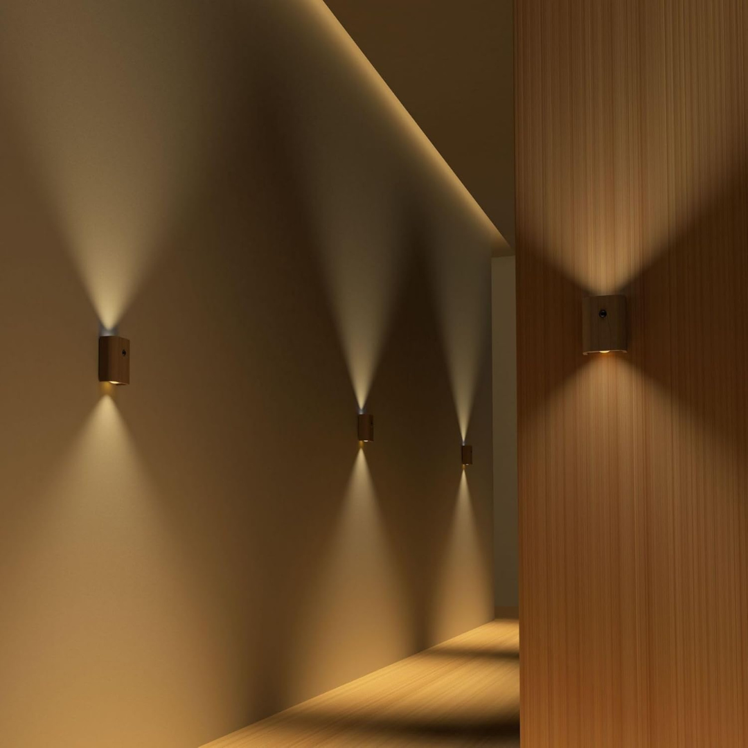 Applique murale LED rechargeable avec détecteur de mouvement – blanc chaud