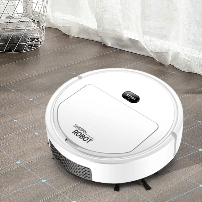 Aspirateur robot intelligent à nettoyage ultra-silencieux et filtration HEPA